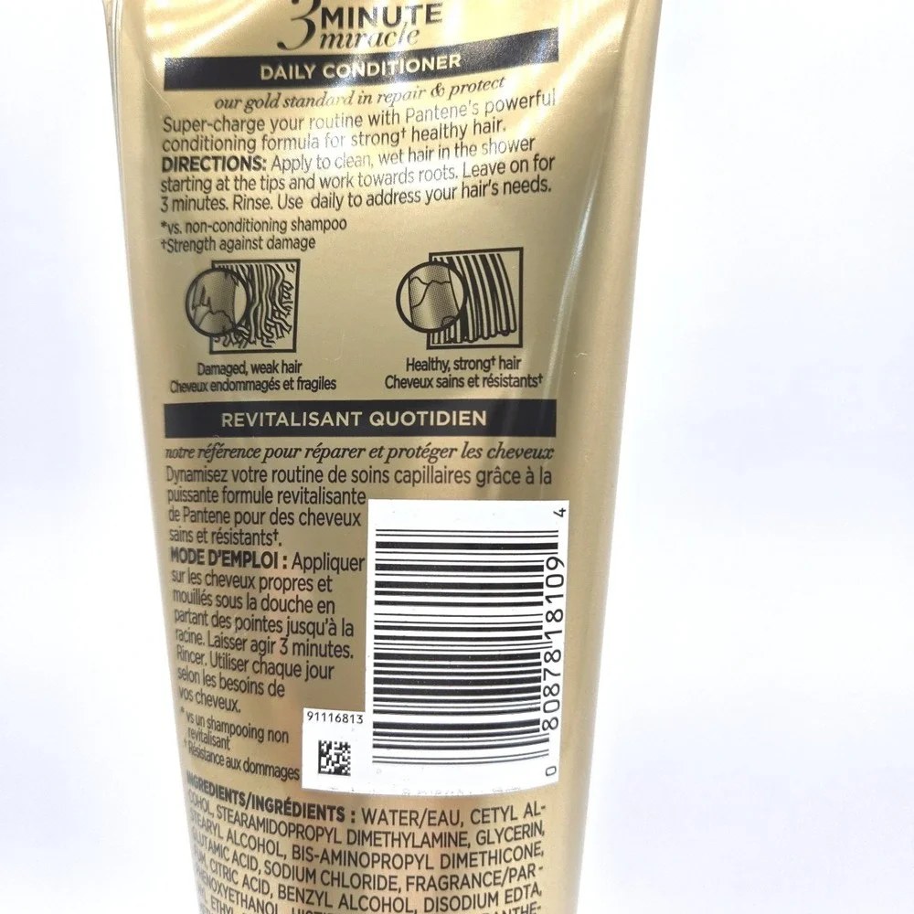 Pantene PRO-V 3 Minute Miracle Repair‎ & Protect Daily Conditioner 6oz NEW